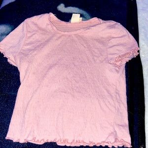 pink live in the moment cropped shirt